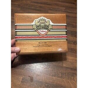 Ashton Cabinet Belicoso Wooden Cigar Box Limited Edition Collectible